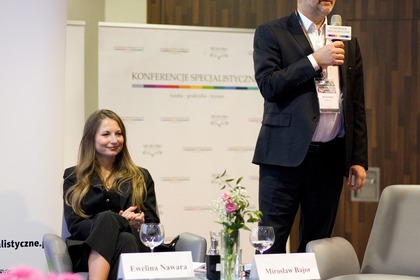 Ewelina Nawara, dyrektor Media-Pro Polskie Media Profesjonalne i Mirosław Bajor, dyrektor programowy cyklu KONFERNCJE SPECJALISTYCZNE nauka-praktyka-biznes
