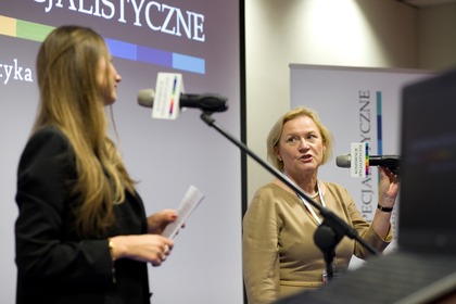 Ewelina Nawara, dyrektor Media-Pro Polskie Media Profesjonalne i Barbara Dzieciuchowicz, prezes Ogólnopolska Izba Gospodarcza Drogownictwa
